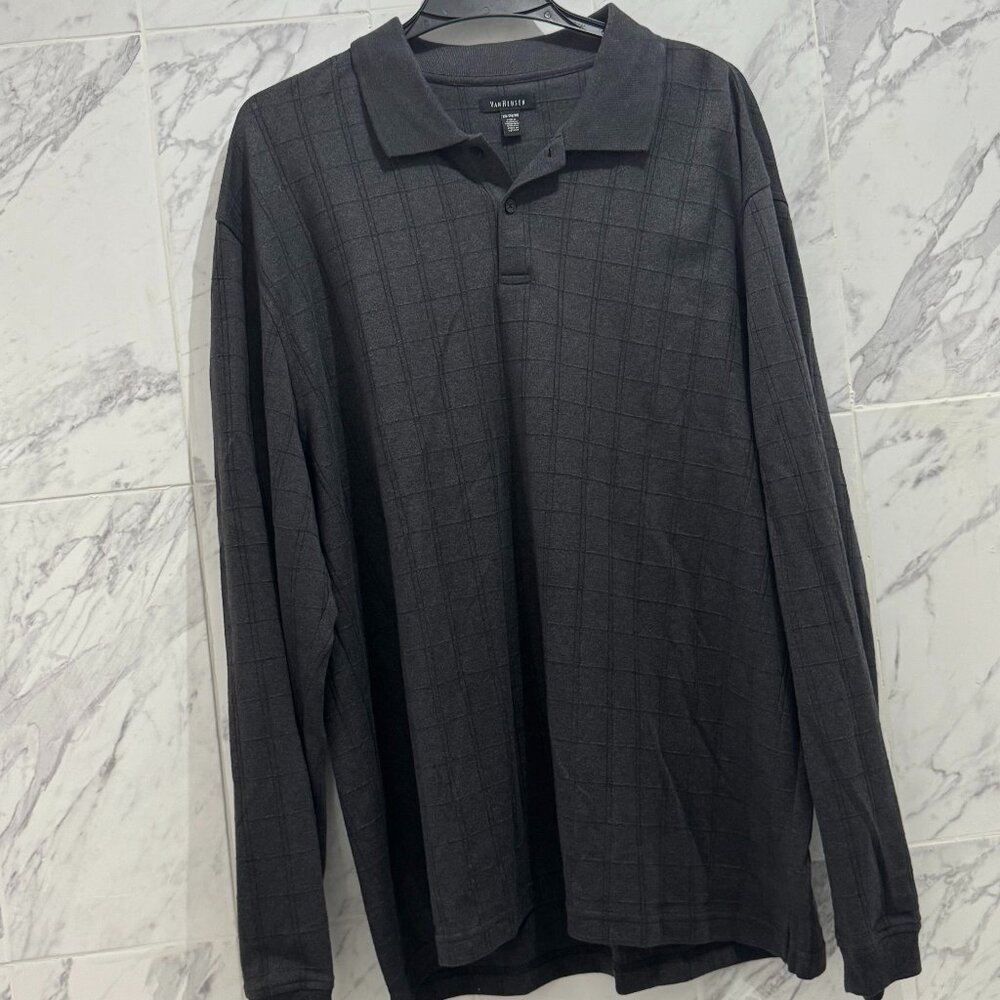 Van Huesen XXL Collared Long Sleeve